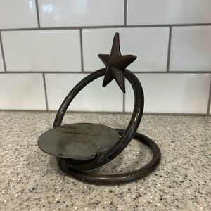 Rustic Star Candle Holder